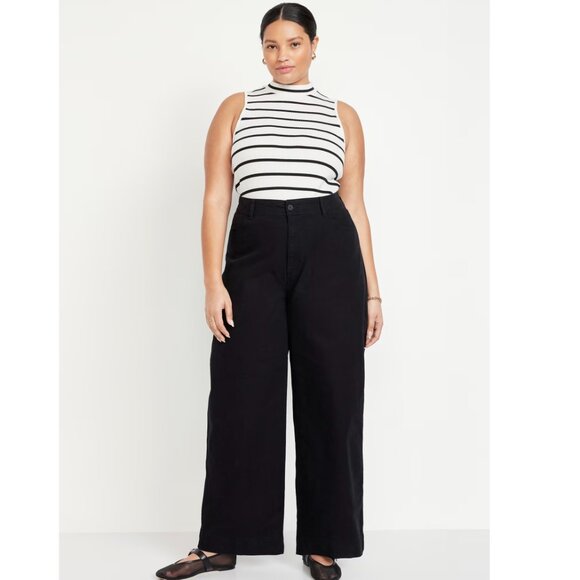 Old Navy Extra High-Waisted Mariner Wide-Leg Pants Size 14 Tall - Washed but New - Picture 4 of 10